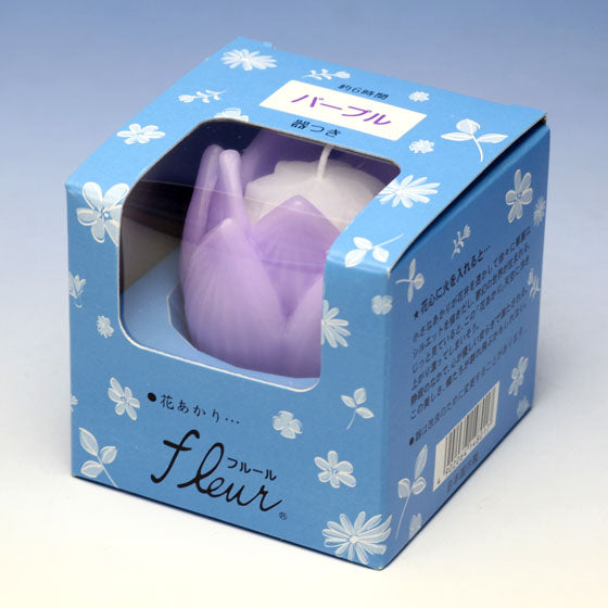 Flower-shaped candle Fleur (with bowl) Candle Candle 148-01 Tokai wax