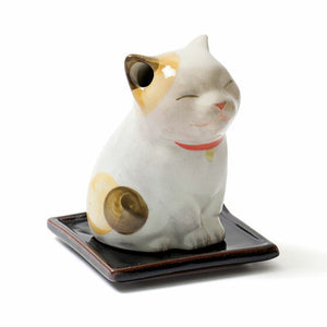 麗香炉 ひだまり こねこ お香 線香 香炉 720184 松栄堂【domestic shipping only】