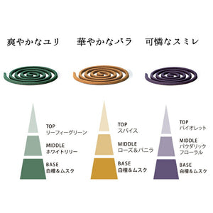 香水香,3種花,12鵪鶉卷,香30003 Nippon Kodo