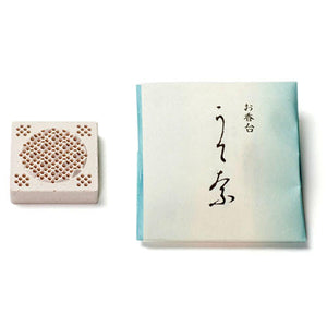 漩渦狀和圓錐形的香架Utenna Square Insence Stick 731003 Shoeido香氣