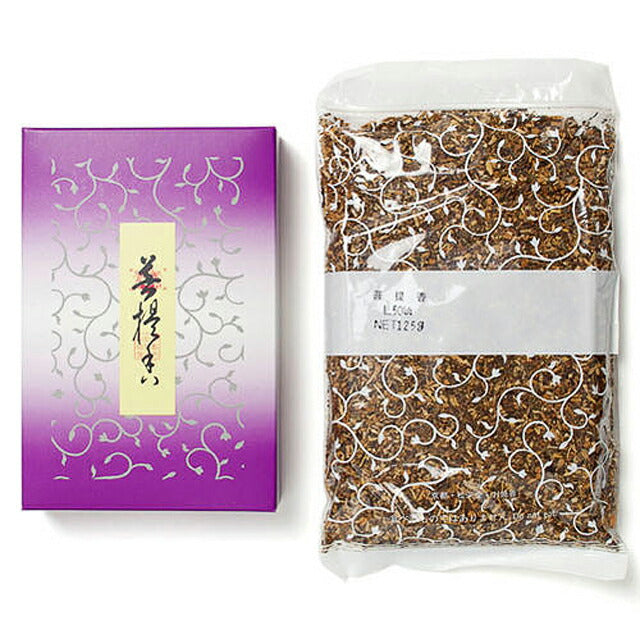 お焼香 菩提香(ぼだいこう)125g詰 紙箱入 焼香 410431 松栄堂