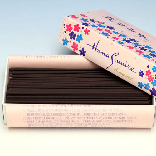 High-quality practical incense sticks with little slurping, flower sumire bouquet, small roses, incense sticks, 6687 Tamahatsudo