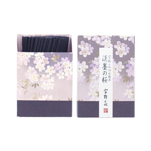 Uno Chiyo的香棒淺墨水櫻花迷你香棒香棒37110 Nippon Kodo