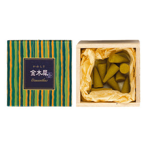 根莖osmanthus(kinmokusei)12個圓錐香棒38414 Nippon Kodo
