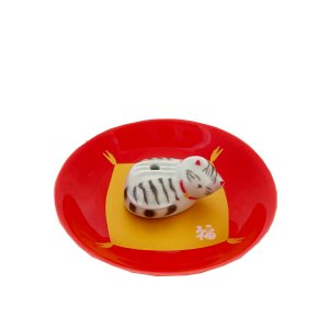 福ねこシリーズ トラ IncenseBurner お香 香皿 香立 3211 薫寿堂