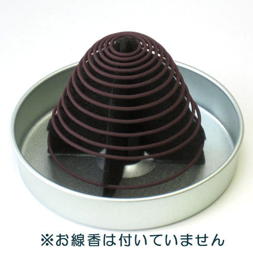 渦巻線香専用香炉 金属製 清蓮 袋入 断熱支持板付 線香 香炉 2815 玉初堂