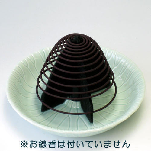 渦巻線香専用香炉 陶製 清蓮 紙箱入 断熱支持板付 線香 香炉 2815 玉初堂