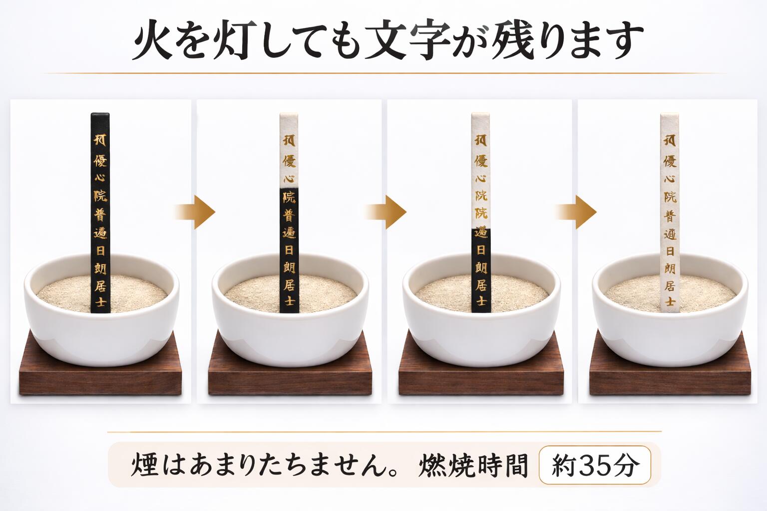 線香 お香 戒名供養香 名入れお線香 約35分 171-81 東海製蝋 日本製 【domestic shipping only】