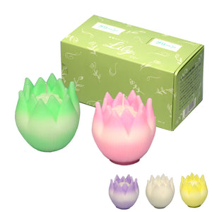 花型ローソク リリィ（器なし）2個セット candle gift ローソク 東海製蝋 TOKAISEIRO