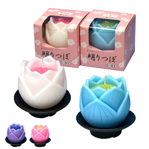 花型ローソク 明りつぼ（器付）2個セット candle gift ろうそく ローソク 142-01s 東海製蝋 TOKAISEIRO