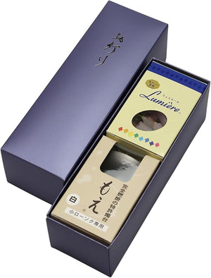 お灯り 2入セット ミニローソク・燭台もえ 東海製蝋 日本製 TOKAISEIRO