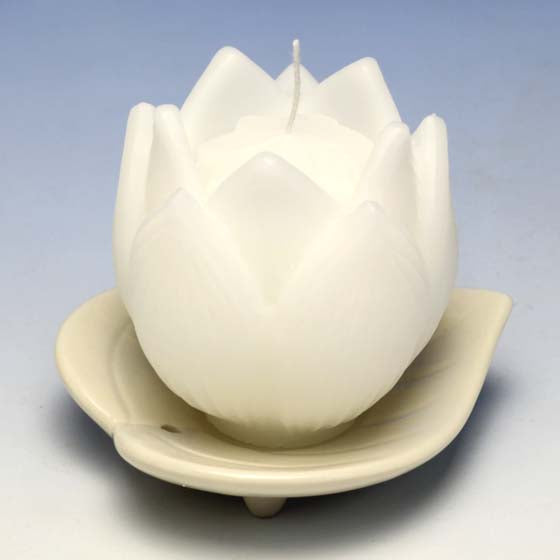 Flower-shaped candle Fleur (with bowl) Candle Candle 148-01 Tokai wax