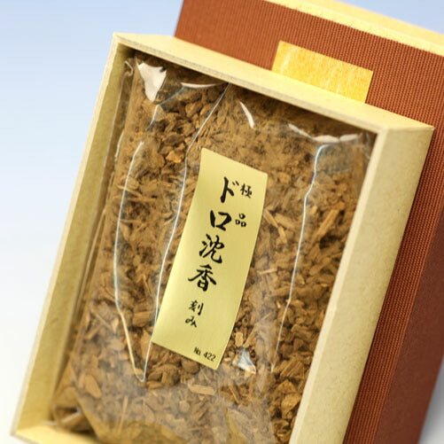 香木 極品 ドロ沈香 刻み 15g 化粧箱（布貼）入 お香 0422 玉初堂