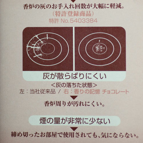 香りの記憶 チョコレート バラ詰 お線香 C-652 孔官堂