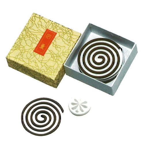 Patterned incense burner, 5 rolls, incense sticks, incense burner, 712 baieido