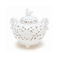 Incense burner Arita ware White porcelain arabesque carved incense stick 28101 Nippon Kodo Incense dish [domestic shipping only]