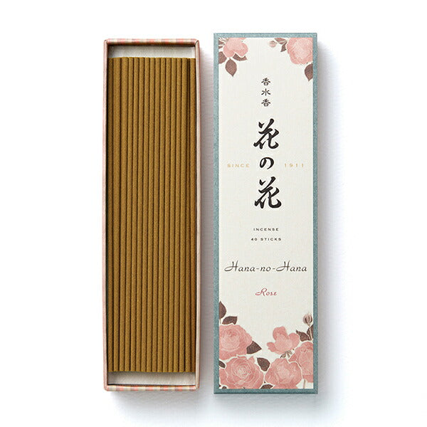 Perfumed perfume flower blossom roses Long size 40 pieces Koujin Ka 30005 Nippon Kodo NIPPON KODO