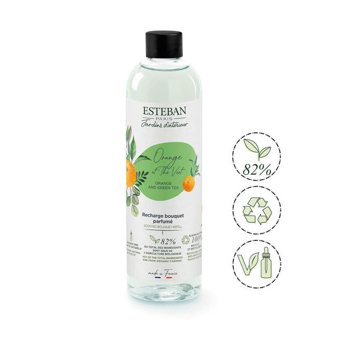 インテリアガーデンナチュール オレンジ&グリーンティー フレグランスリフィル250ml  52542 日本香堂