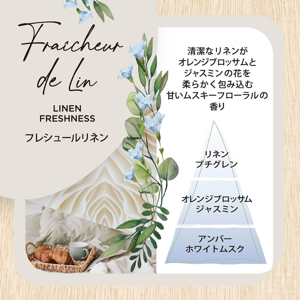 インテリアガーデンナチュール フレシュールリネン フレグランスリフィル250ml  52562 日本香堂