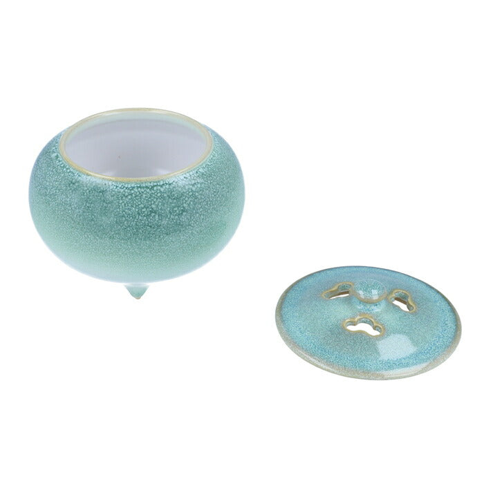 Incense burner (incense burner for the sky) Kiyomizu ware, Shirakame Fubuoribe Incense burner, 724201 Shoeido [domestic shipping only]