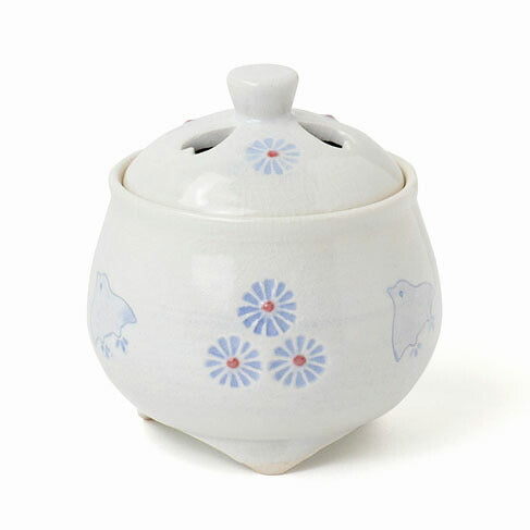 京焼  香炉 京焼 香炉 清水焼 森里陶楽 森里秀夫 紫三島