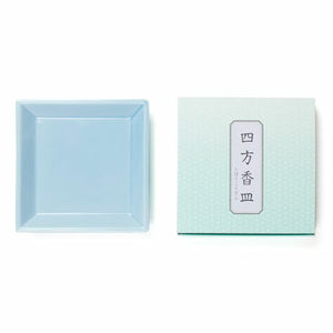 Shikata Kaikai Light Blue Kakotoshi encense 접시 736112 Matsueido Shoyeido