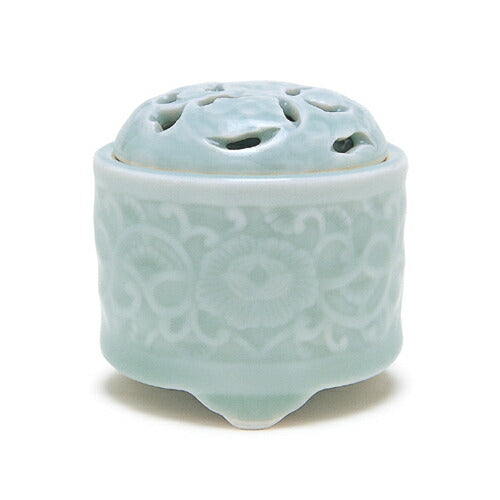 Incense burner, Arita ware, Celadon arabesque carving, Incense, Incense stick, Japan Incense Domestic shipping only