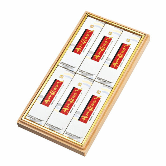 Sandalwood Koshinki短尺寸玫瑰6盒Kiri Box box for Gift 10530 Umeido