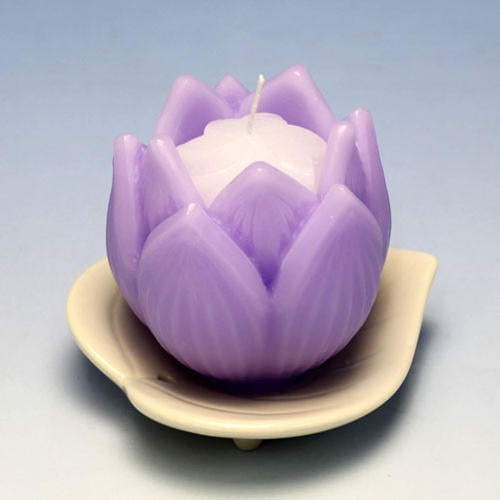 Flower-shaped candle Fleur (with bowl) Candle Candle 148-01 Tokai wax