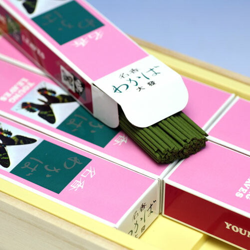 G-42 Wakaba, short size 6 boxes, paulownia box, incense stick, gift, large-scale