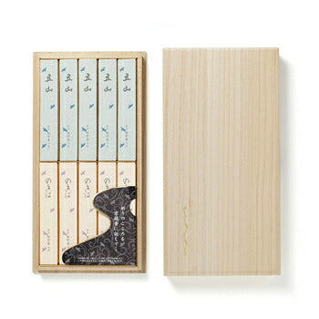 Goyama no Kiri盒短尺寸10盒香水盒138702 Matsueido Shoyeido