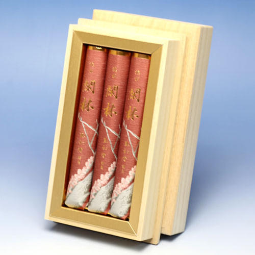 Small gift in a paulownia box with a short size 3-sized paulownia box with little slit incense sticks, water-sized 3-sized paulownia box with a short size slit incense stick, gift 6281 Tamahatsudo