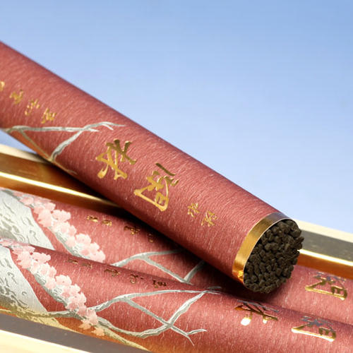 Small gift in a paulownia box with a short size 3-sized paulownia box with little slit incense sticks, water-sized 3-sized paulownia box with a short size slit incense stick, gift 6281 Tamahatsudo