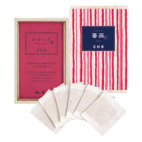 Sayyaragi Rose (Rose) Circle Card Ko Kiri Box 6 Incense 38472 Nippon Kodo NIPPON KODO Smell Bag