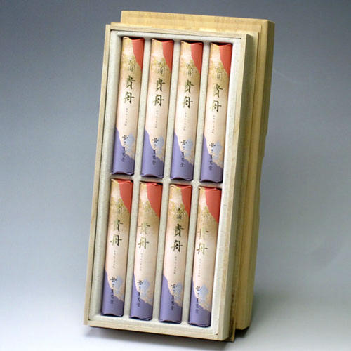 Karin Kifune Paulownia Box, Short Size 8 Pack, Incense Sticks, Gift 075, Kaorudo Incense Sticks [domestic shipping only]