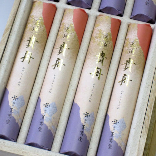 Karin Kifune Paulownia Box, Short Size 8 Pack, Incense Sticks, Gift 075, Kaorudo Incense Sticks [domestic shipping only]