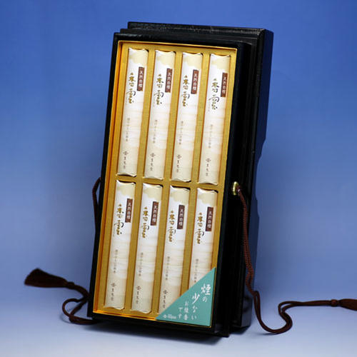 Incense Cloud, paulownia lacquer box, short size 8 pieces, incense sticks, gift, 5004, Koujudo, incense sticks