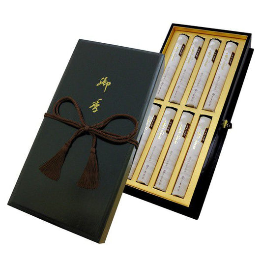 Incense Cloud, paulownia lacquer box, short size 8 pieces, incense sticks, gift, 5004, Koujudo, incense sticks
