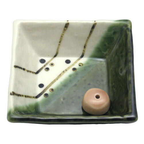 Mino ware Hanaaki Incense plate with incense holder Incense stick Incense holder Incense burner Koujudo