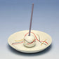 Arita ware, flower hairstyling <White Myo> Incense plate with incense plate, incense plate, incense plate, Koujudo 3189