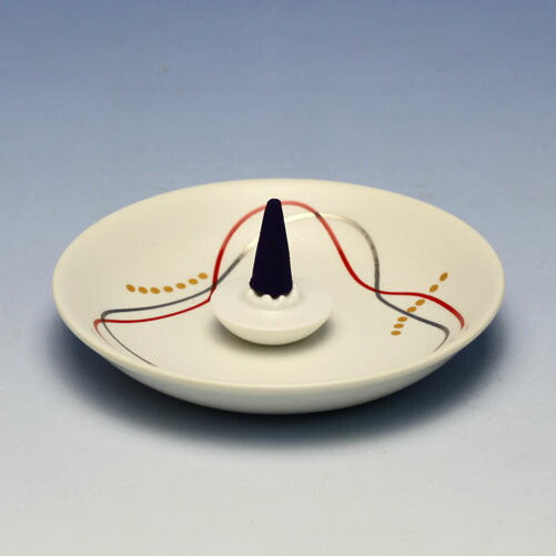 Arita ware, flower hairstyling <White Myo> Incense plate with incense plate, incense plate, incense plate, Koujudo 3189