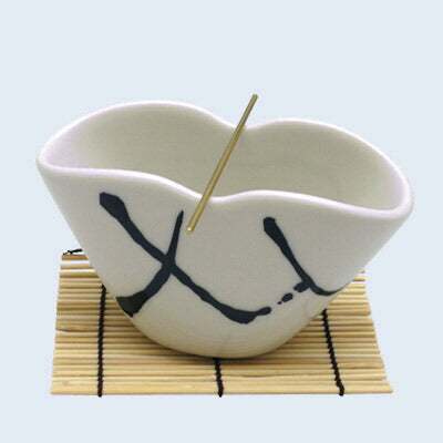 美濃焼 波のしずく＜白＞ 香皿 お香 線香 香炉 3201 薫寿堂【domestic shipping only】