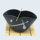 Mino ware Wave Drop <Black> Incense Dishes Incense Sticks 3202 Incense Burner Kaorudo [domestic shipping only]