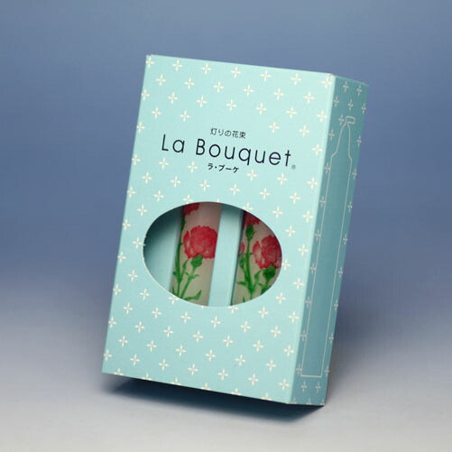 La Bouquet（ラ・ブーケ）カーネーション 2本入 ろうそく 160-12 東海製蝋