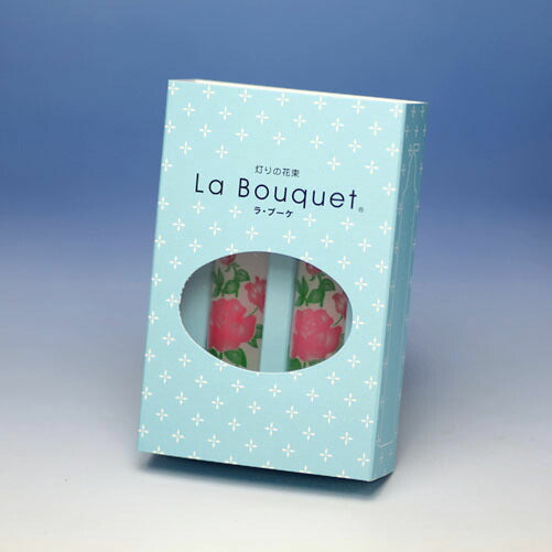 La Bouquet（ラ・ブーケ）ローズ 2本入 ろうそく 東海製蝋