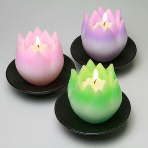 꽃 형 촛대 (그릇 포함) 양초 선물 양초 촛불 146-01 토카이 왁스 토카이 시로