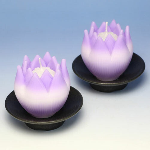 Flower type candlestick (with bowl) Set of 2 CANDLE GIFT  TOKAISEIRO