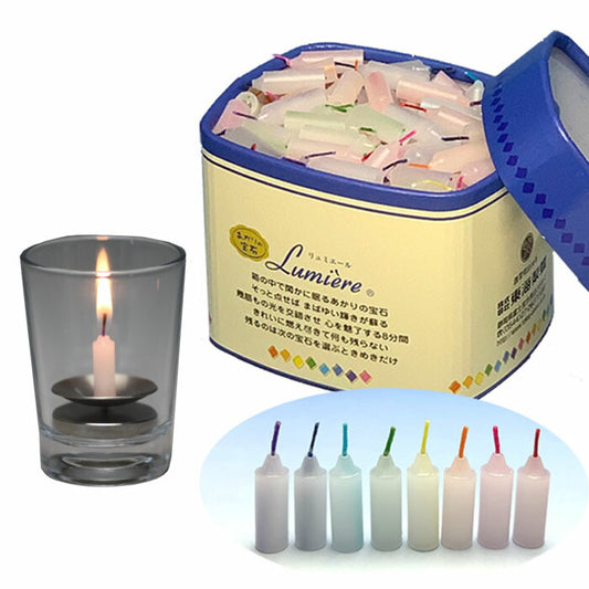 Lumiere и Candlestick Arbanset Gift Candle Tokai Wax Tokaiseiro