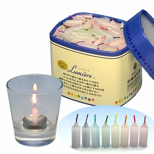 Lumiere和Candlestick Easagi Set Candle Mini Ro Suk禮物Tokai Wax Made Tokaiseiro