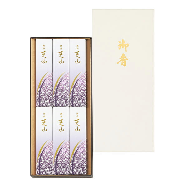 유명한 카시바야마 6 상자 (패키지 갱신) 향 스틱 스틱 스틱 선물 Nippon Kodo 65015
